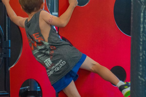 Ninja Warrior swing wall